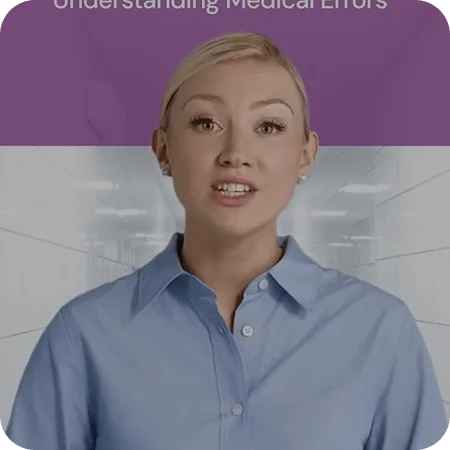 A woman in a blue shirt displays the phrase "Understanding Medical Editors" on her shirt.